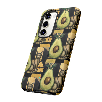 Phone Case-Cat Doesn't Notice Avocado | Tough-PhoneCaseBoss-Phone-Best-Phone-Cases