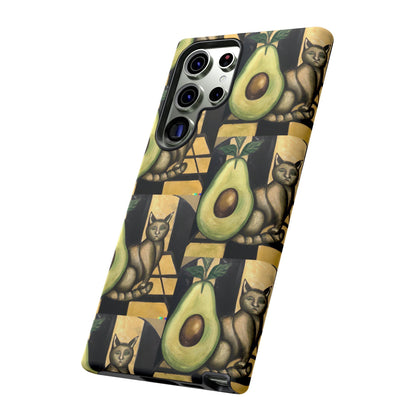 Phone Case-Cat Doesn't Notice Avocado | Tough-PhoneCaseBoss-Phone-Best-Phone-Cases