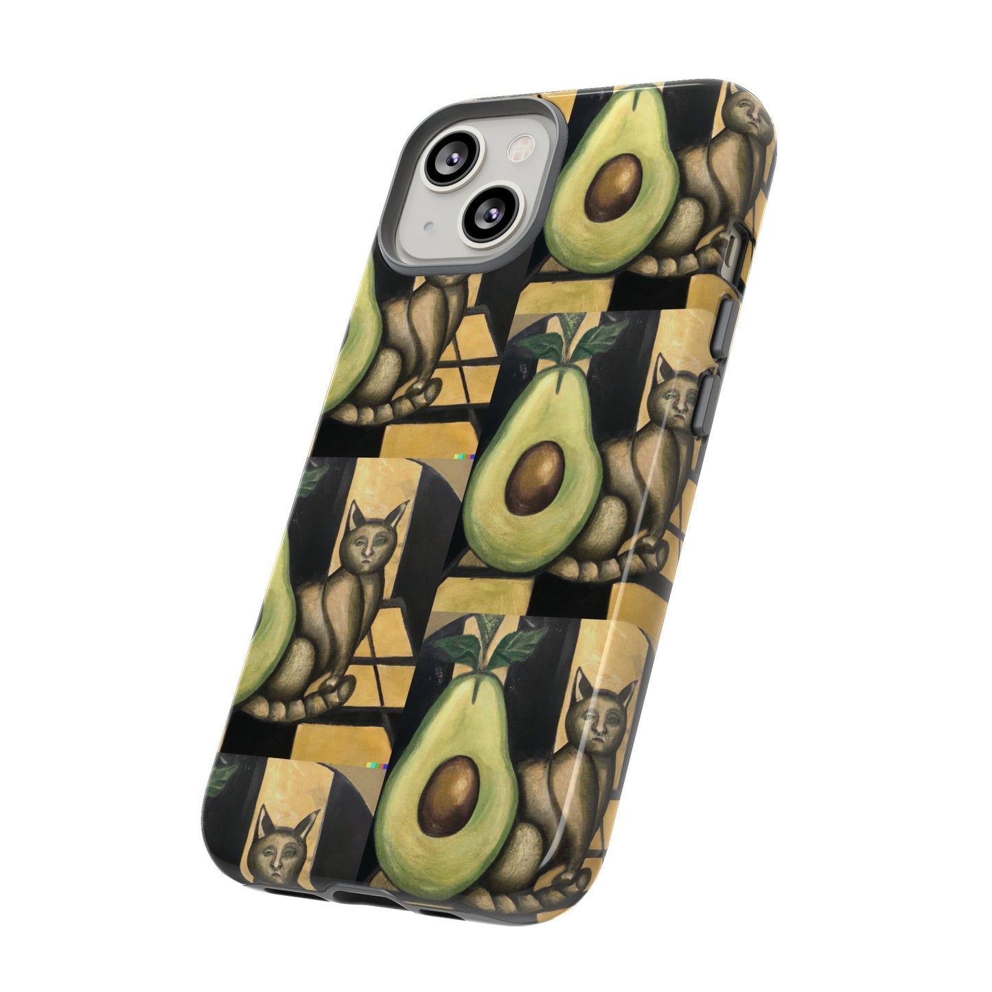 Phone Case-Cat Doesn't Notice Avocado | Tough-PhoneCaseBoss-Phone-Best-Phone-Cases