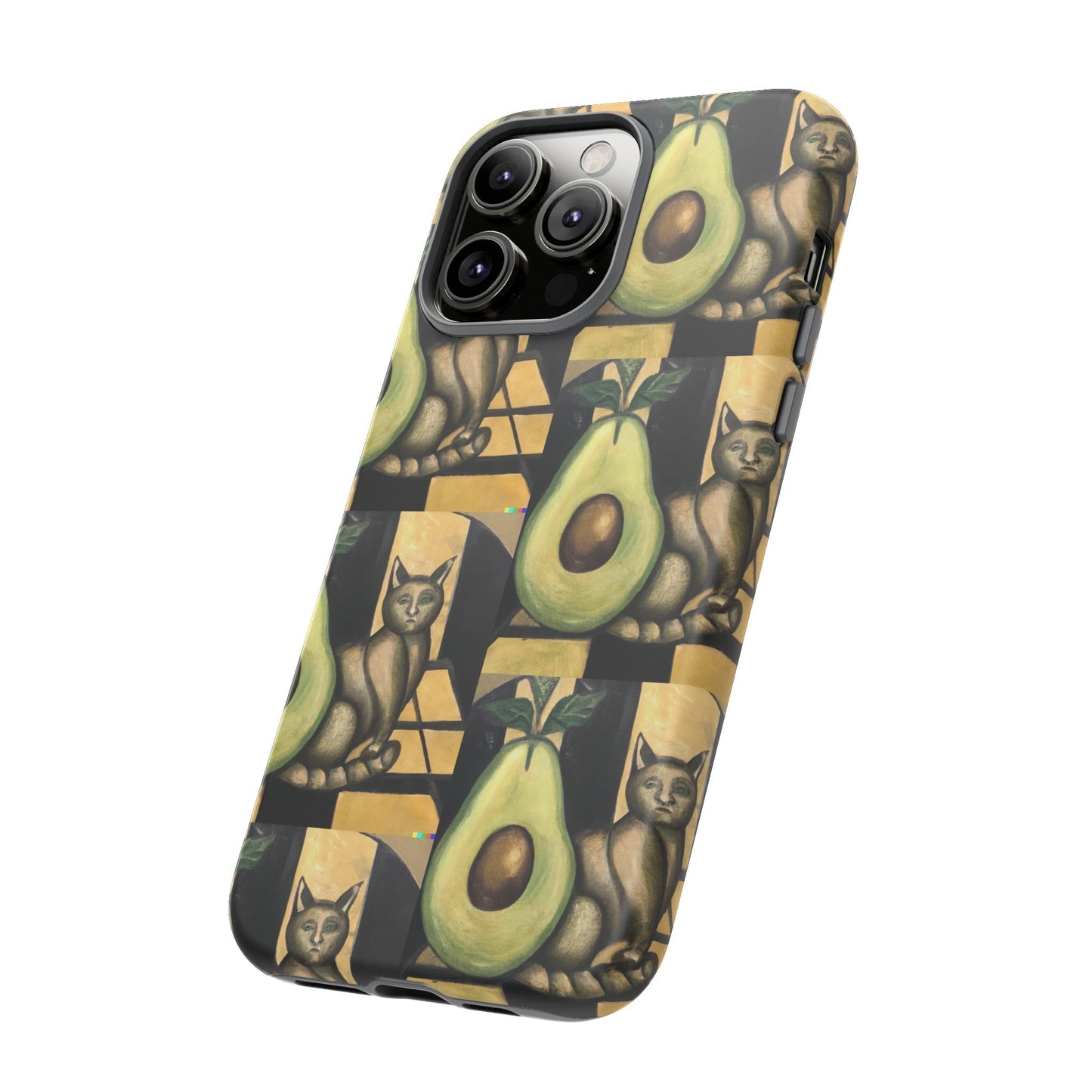 Phone Case-Cat Doesn't Notice Avocado | Tough-PhoneCaseBoss-Phone-Best-Phone-Cases