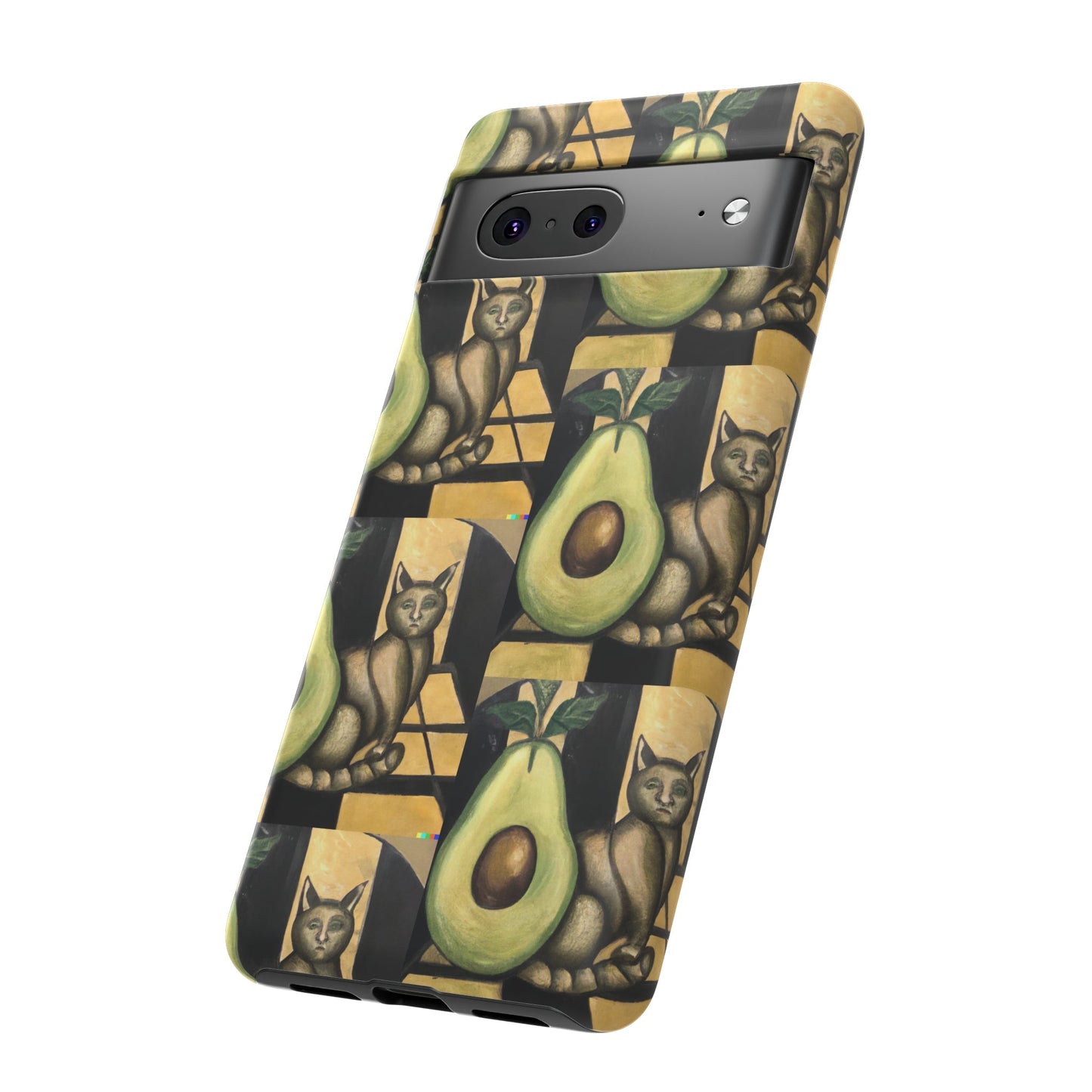 Phone Case-Cat Doesn't Notice Avocado | Tough-PhoneCaseBoss-Phone-Best-Phone-Cases