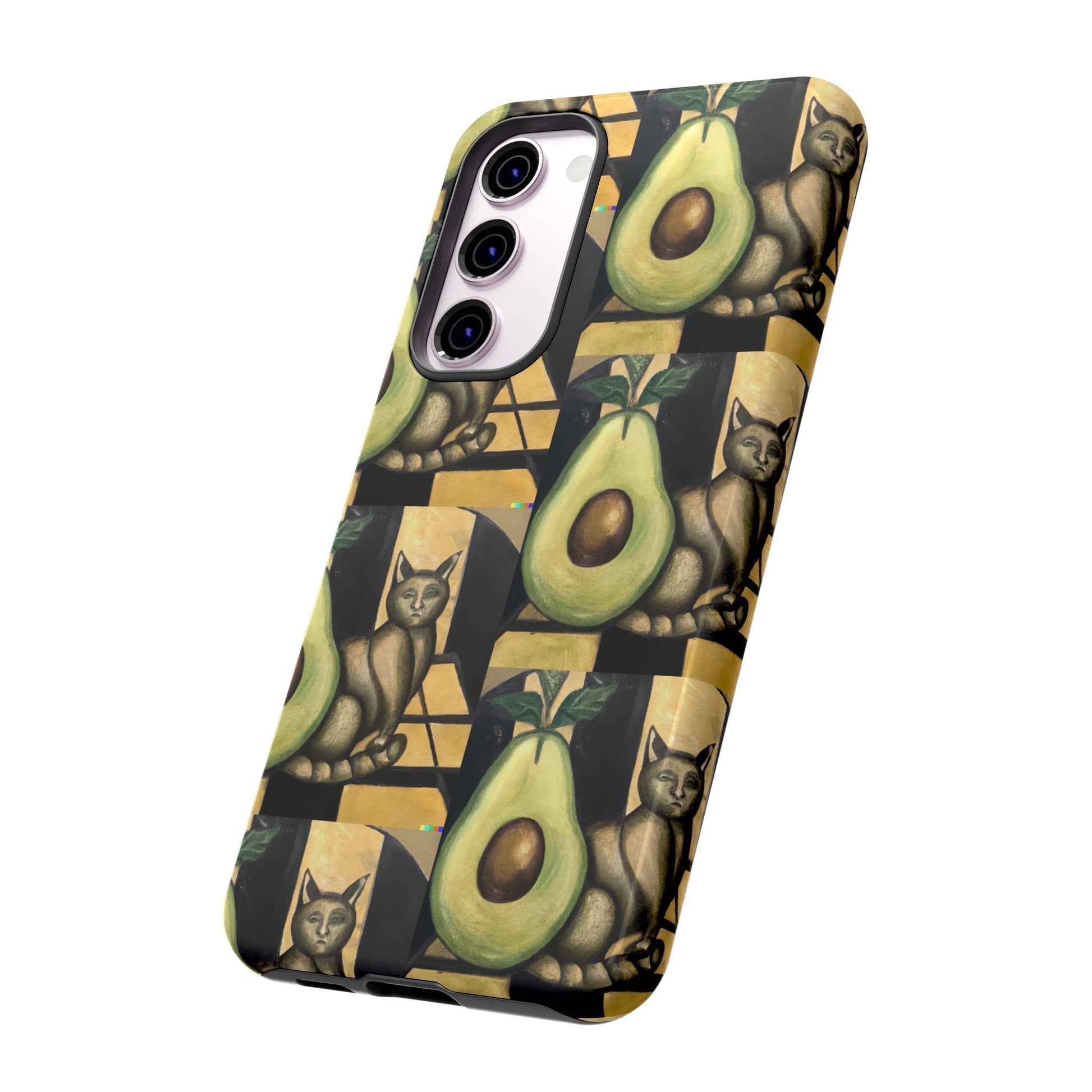 Phone Case-Cat Doesn't Notice Avocado | Tough-PhoneCaseBoss-Phone-Best-Phone-Cases