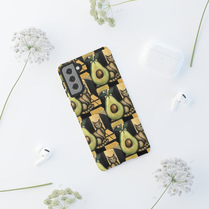 Phone Case-Cat Doesn't Notice Avocado | Tough-PhoneCaseBoss-Phone-Best-Phone-Cases