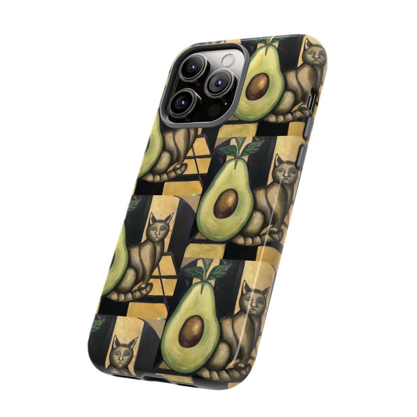 Phone Case-Cat Doesn't Notice Avocado | Tough-PhoneCaseBoss-Phone-Best-Phone-Cases