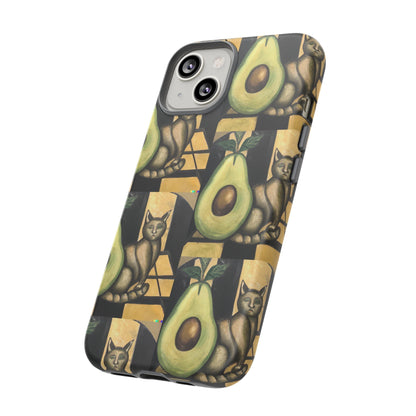 Phone Case-Cat Doesn't Notice Avocado | Tough-PhoneCaseBoss-Phone-Best-Phone-Cases