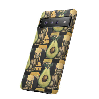 Phone Case-Cat Doesn't Notice Avocado | Tough-PhoneCaseBoss-Phone-Best-Phone-Cases