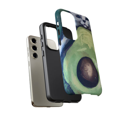 Phone Case-Cat Hugs Avocado | Tough-PhoneCaseBoss-Phone-Best-Phone-Cases