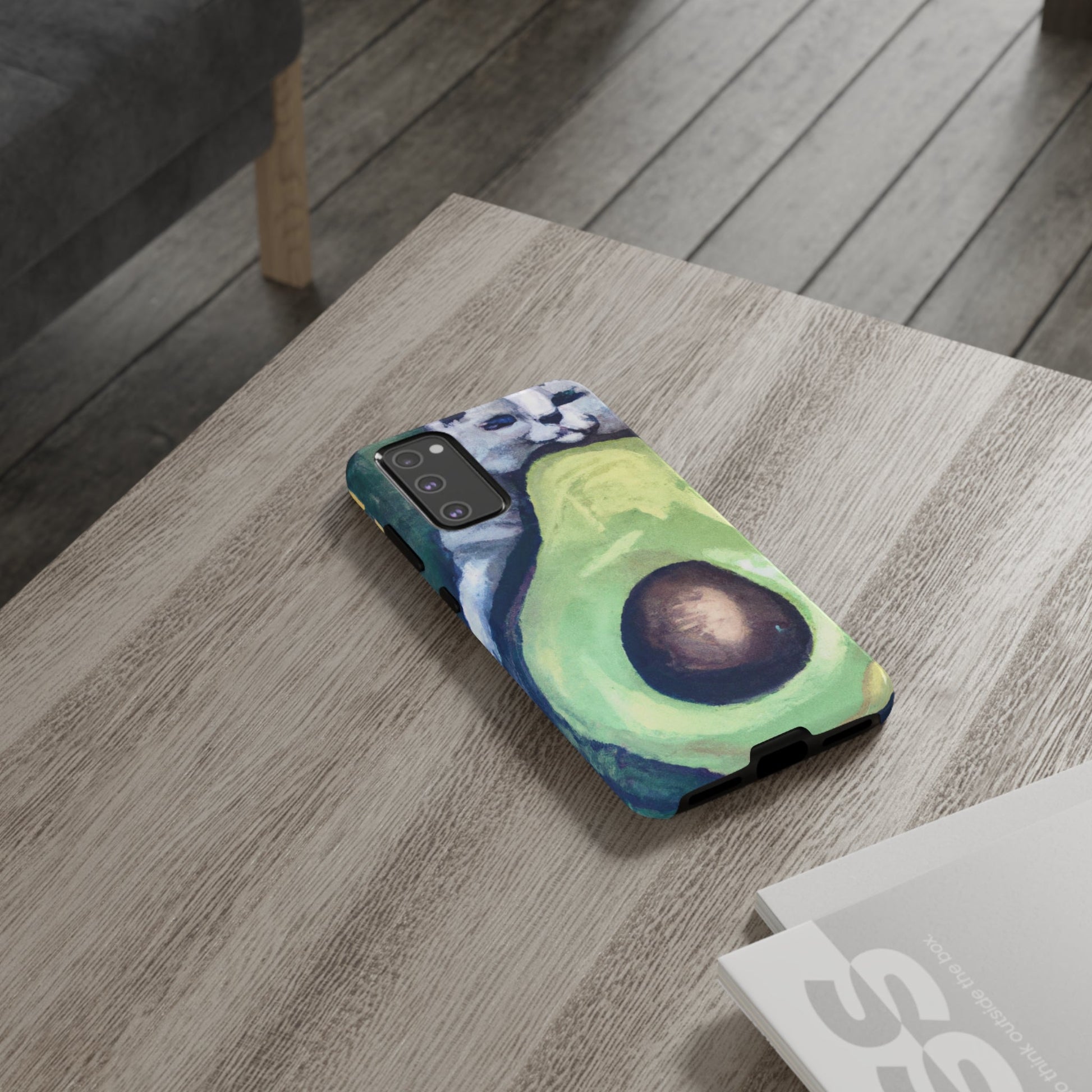 Phone Case-Cat Hugs Avocado | Tough-PhoneCaseBoss-Phone-Best-Phone-Cases