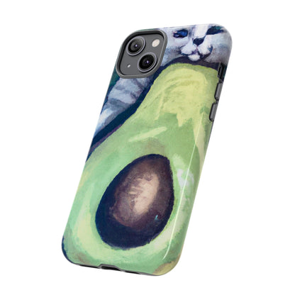 Phone Case-Cat Hugs Avocado | Tough-PhoneCaseBoss-Phone-Best-Phone-Cases