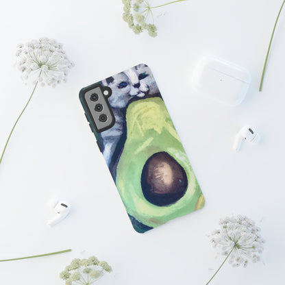 Phone Case-Cat Hugs Avocado | Tough-PhoneCaseBoss-Phone-Best-Phone-Cases