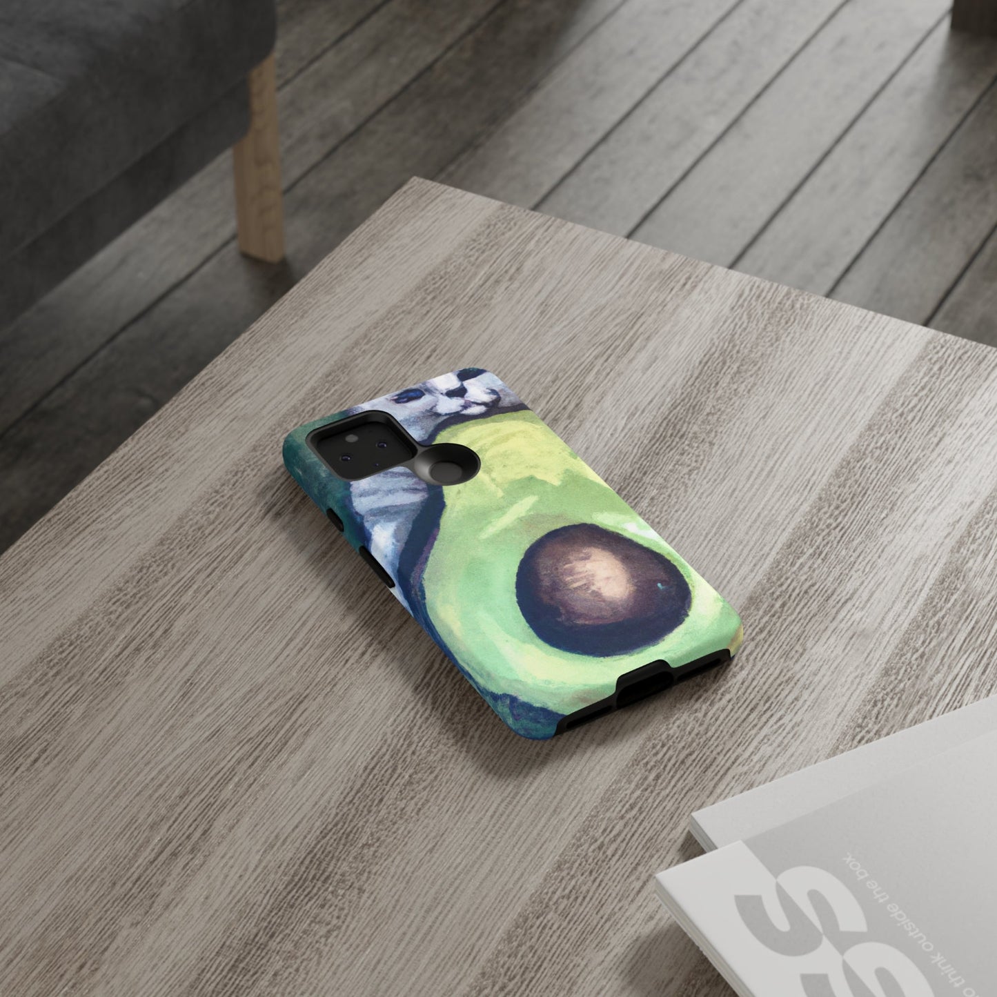 Phone Case-Cat Hugs Avocado | Tough-PhoneCaseBoss-Phone-Best-Phone-Cases