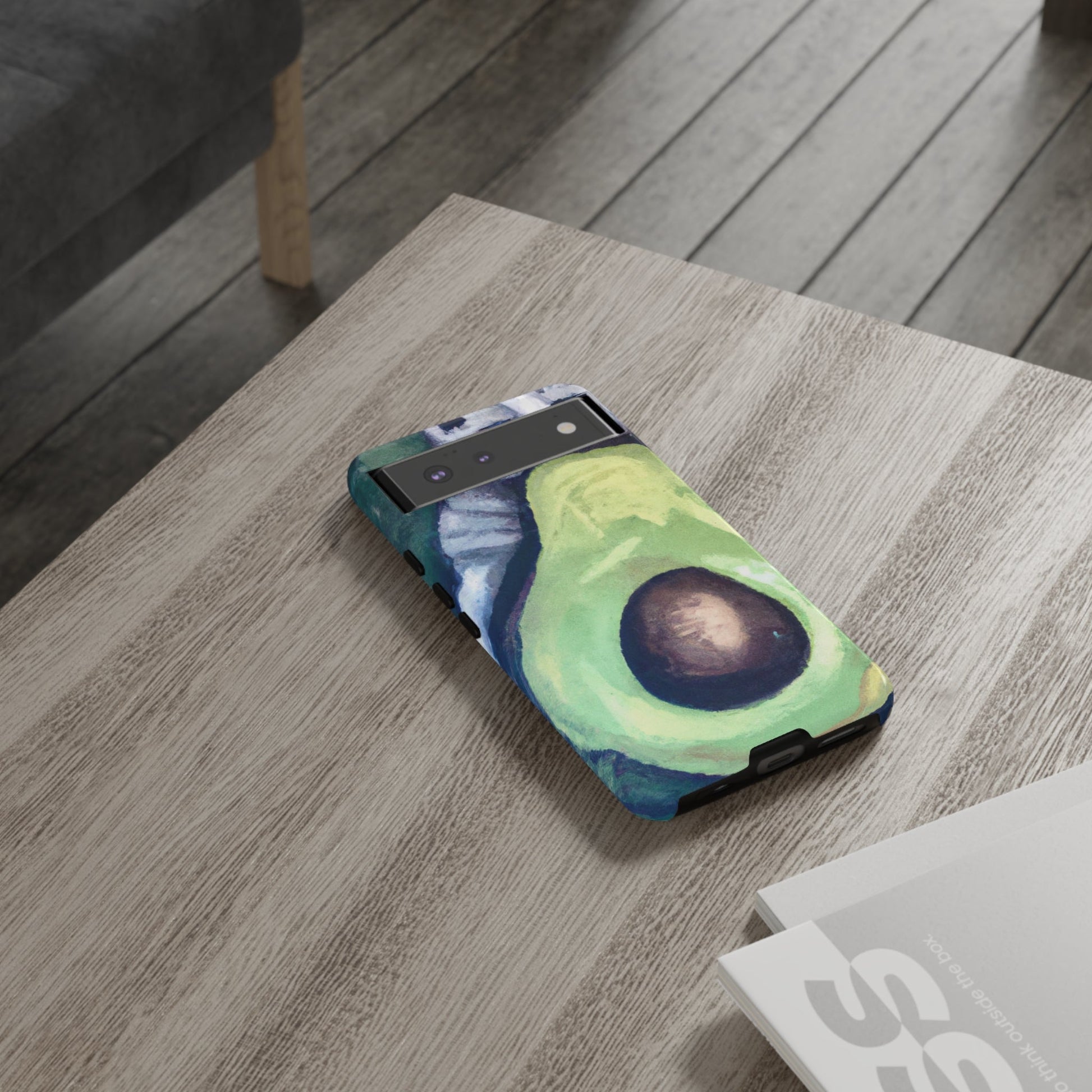 Phone Case-Cat Hugs Avocado | Tough-PhoneCaseBoss-Phone-Best-Phone-Cases