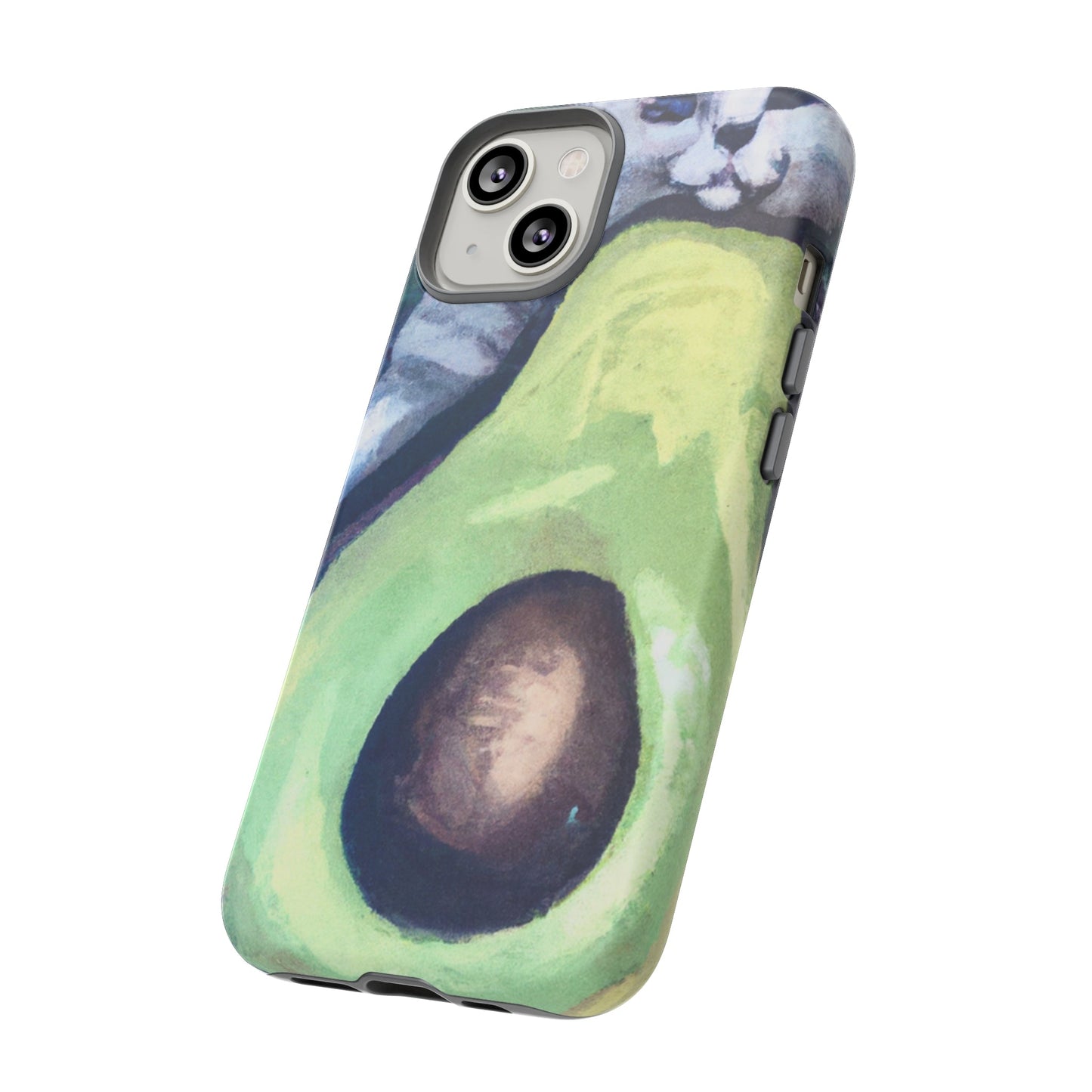 Phone Case-Cat Hugs Avocado | Tough-PhoneCaseBoss-Phone-Best-Phone-Cases