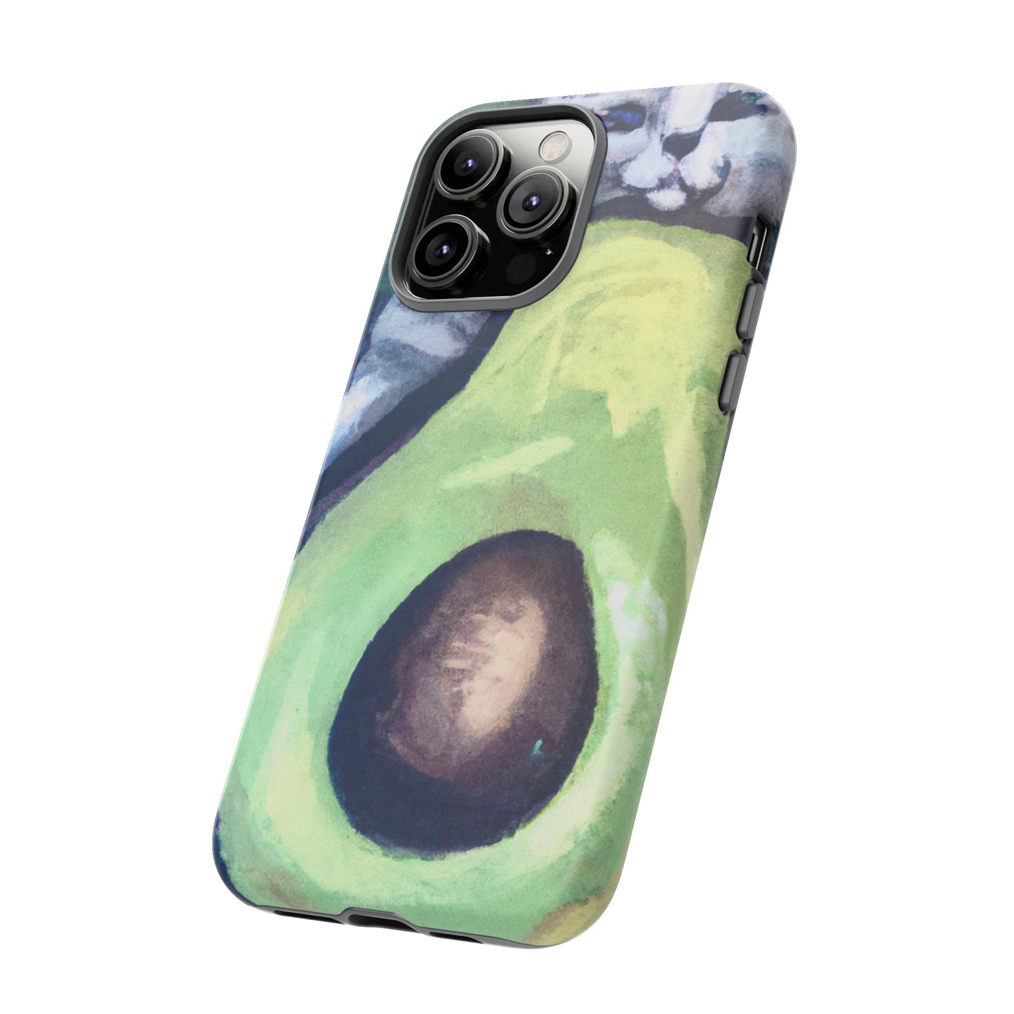 Phone Case-Cat Hugs Avocado | Tough-PhoneCaseBoss-Phone-Best-Phone-Cases