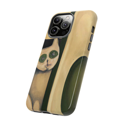 Phone Case-Cat Loves Avocado | Tough-PhoneCaseBoss-Phone-Best-Phone-Cases