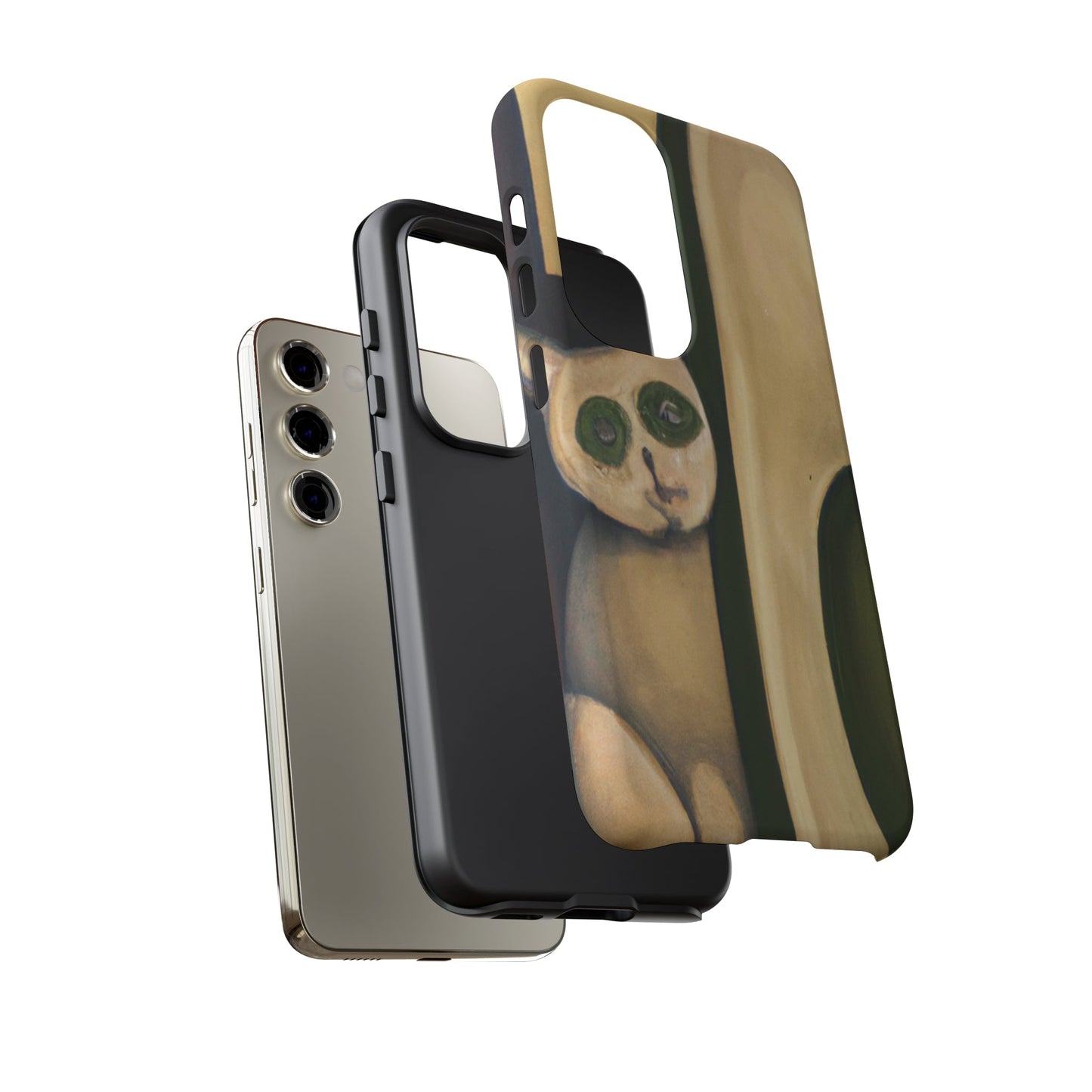 Phone Case-Cat Loves Avocado | Tough-PhoneCaseBoss-Phone-Best-Phone-Cases