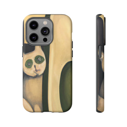 Phone Case-Cat Loves Avocado | Tough-iPhone 14 Pro-Matte-PhoneCaseBoss-Phone-Best-Phone-Cases