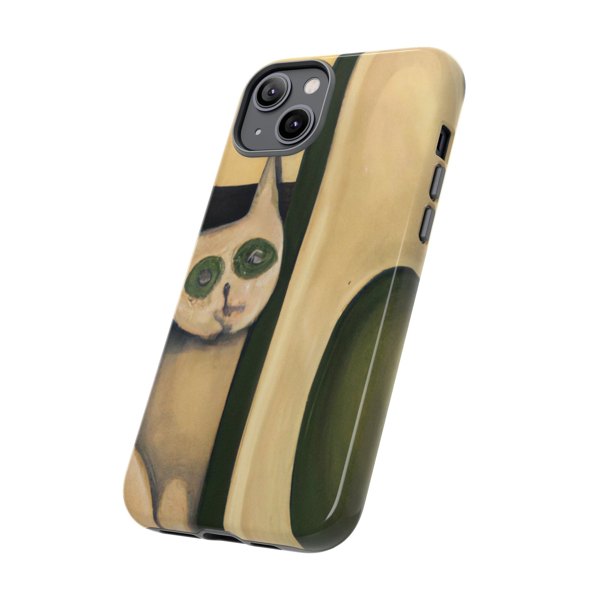 Phone Case-Cat Loves Avocado | Tough-PhoneCaseBoss-Phone-Best-Phone-Cases