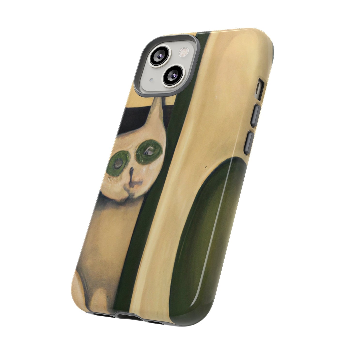 Phone Case-Cat Loves Avocado | Tough-PhoneCaseBoss-Phone-Best-Phone-Cases