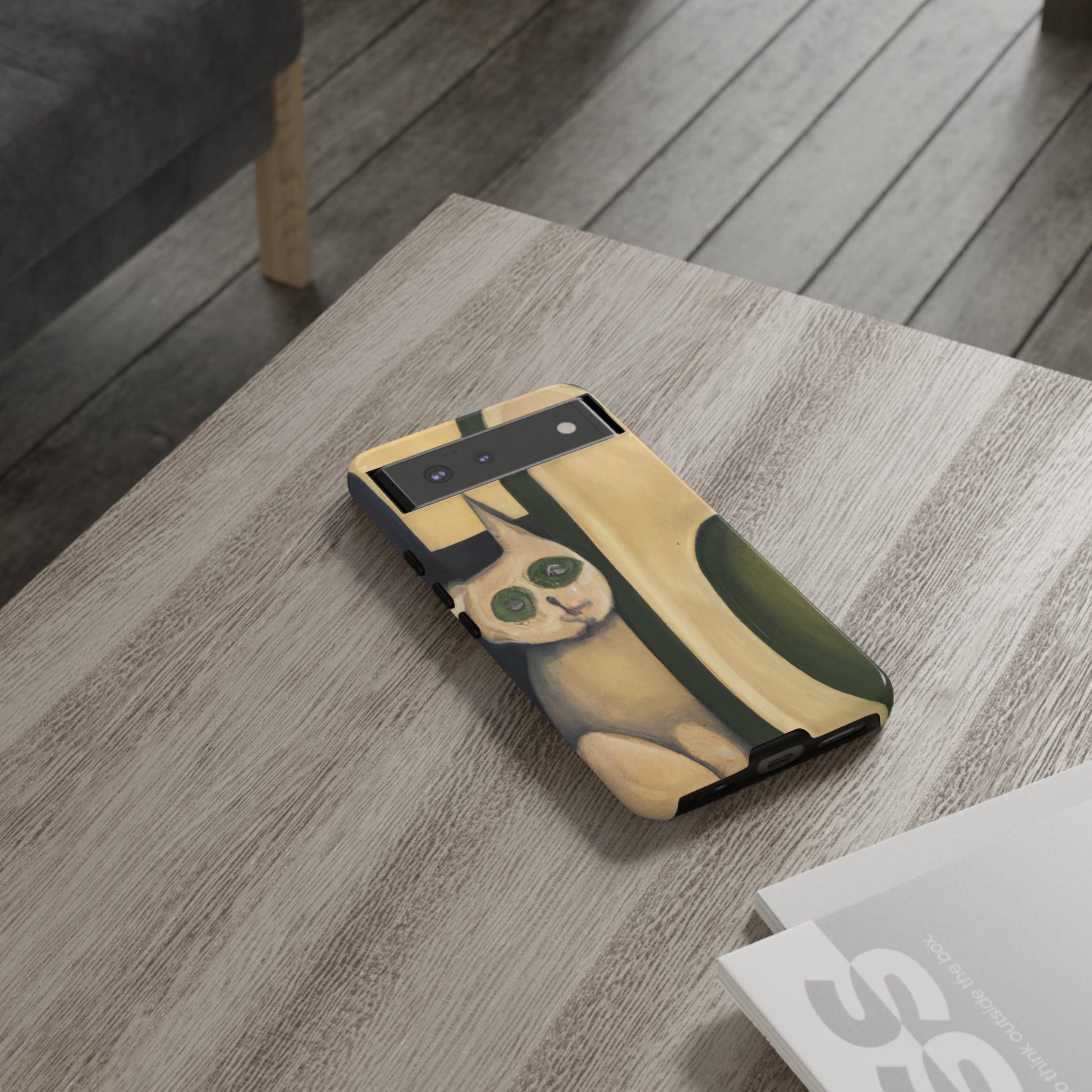 Phone Case-Cat Loves Avocado | Tough-PhoneCaseBoss-Phone-Best-Phone-Cases