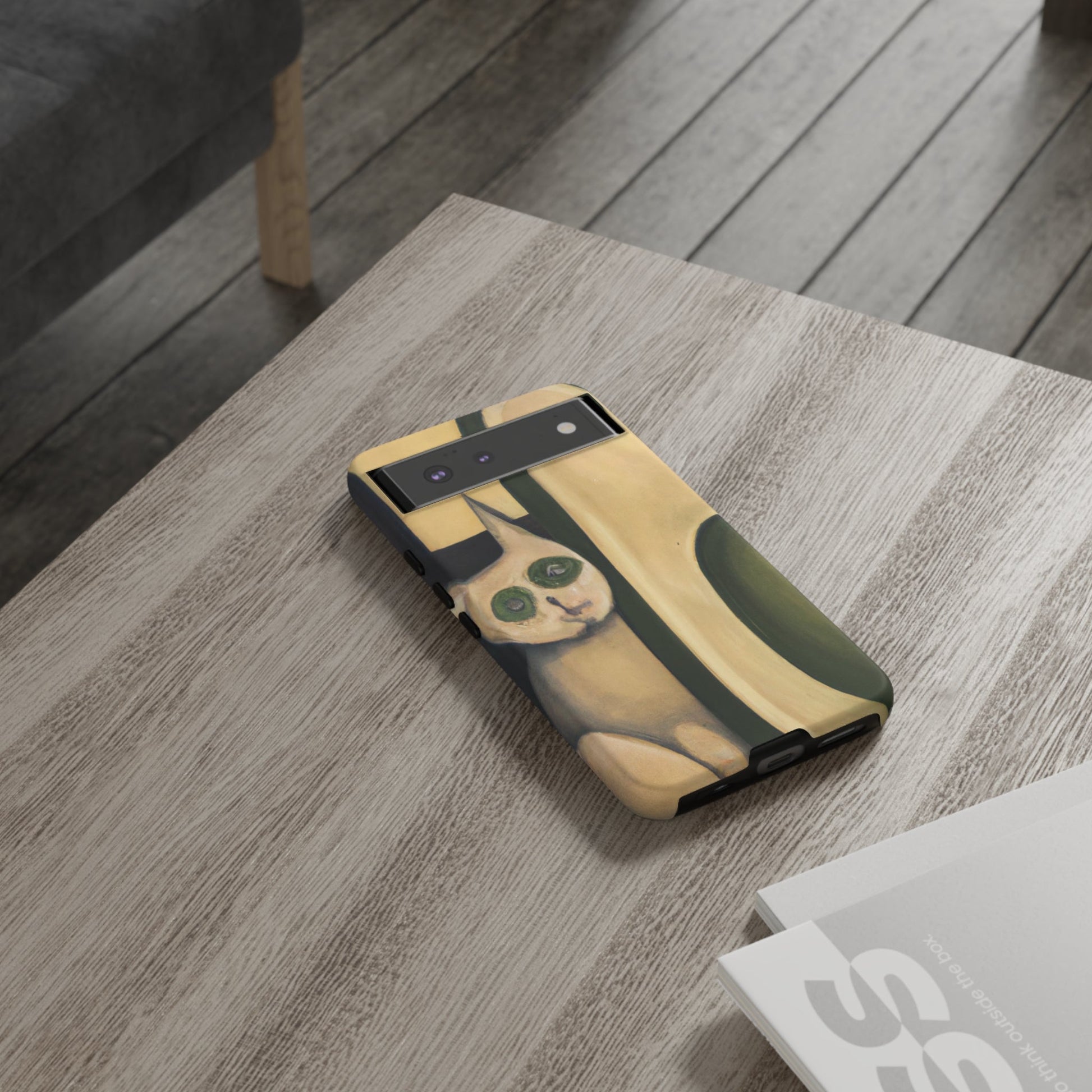 Phone Case-Cat Loves Avocado | Tough-PhoneCaseBoss-Phone-Best-Phone-Cases