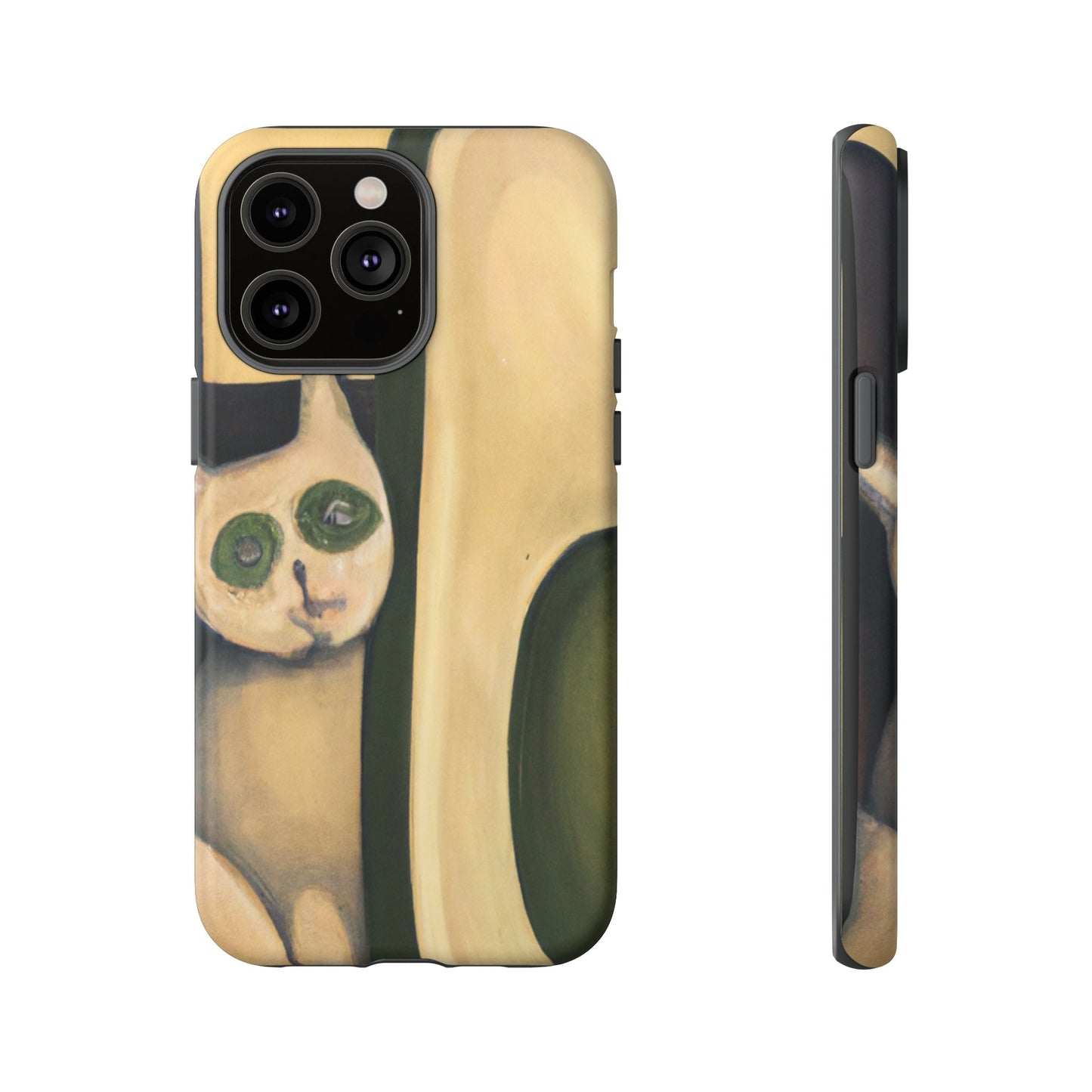 Phone Case-Cat Loves Avocado | Tough-iPhone 14 Pro Max-Matte-PhoneCaseBoss-Phone-Best-Phone-Cases