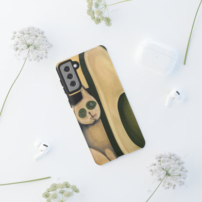 Phone Case-Cat Loves Avocado | Tough-PhoneCaseBoss-Phone-Best-Phone-Cases