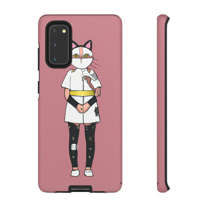 Phone Case-Cat Nurse | Tough-Samsung Galaxy S20-Matte-PhoneCaseBoss-Phone-Best-Phone-Cases