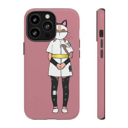 Phone Case-Cat Nurse | Tough-iPhone 13 Pro-Matte-PhoneCaseBoss-Phone-Best-Phone-Cases