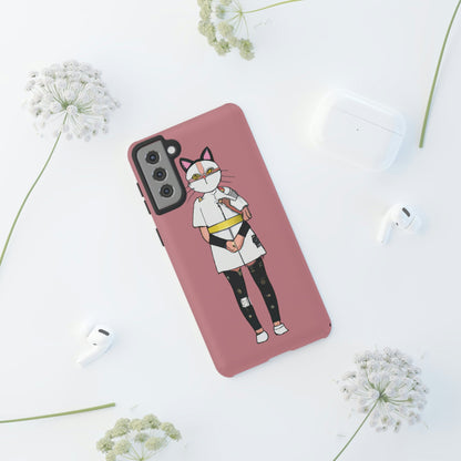 Phone Case-Cat Nurse | Tough-PhoneCaseBoss-Phone-Best-Phone-Cases