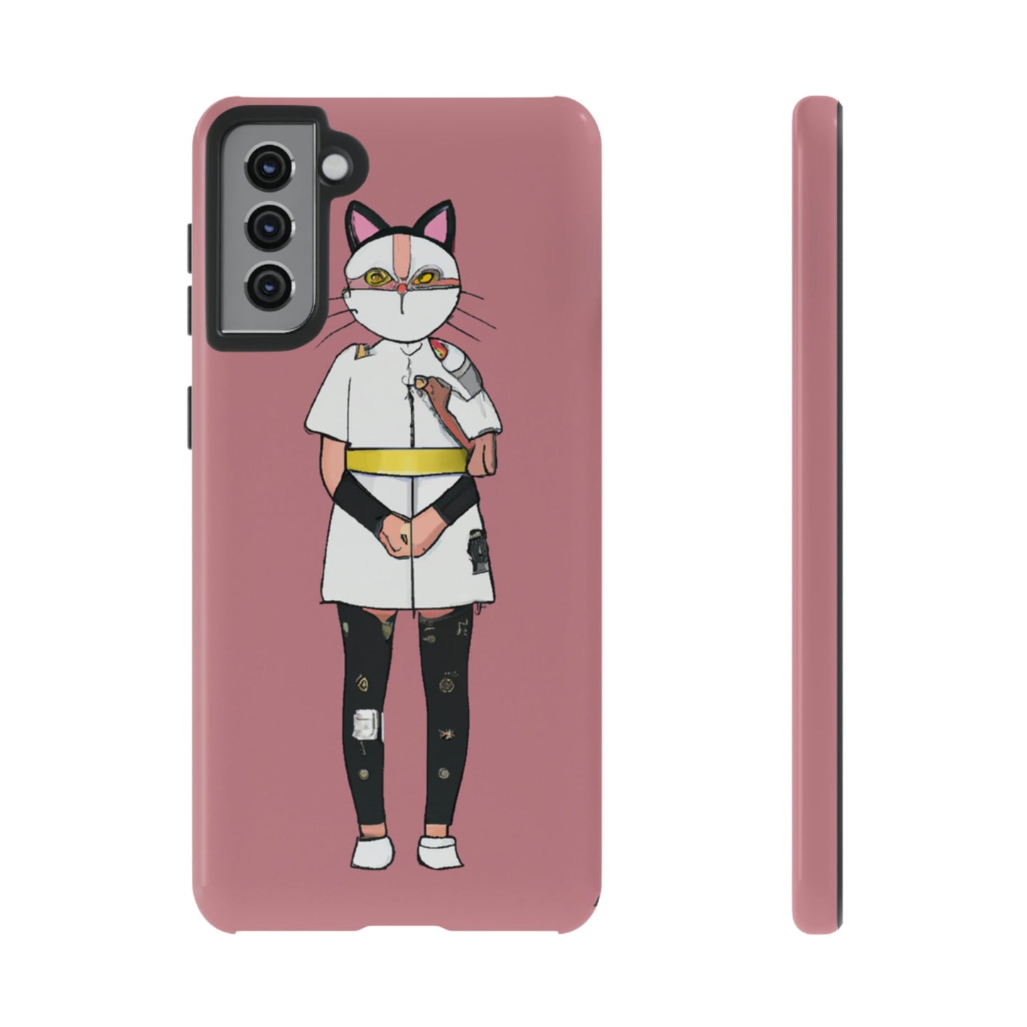 Phone Case-Cat Nurse | Tough-Samsung Galaxy S21 Plus-Glossy-PhoneCaseBoss-Phone-Best-Phone-Cases