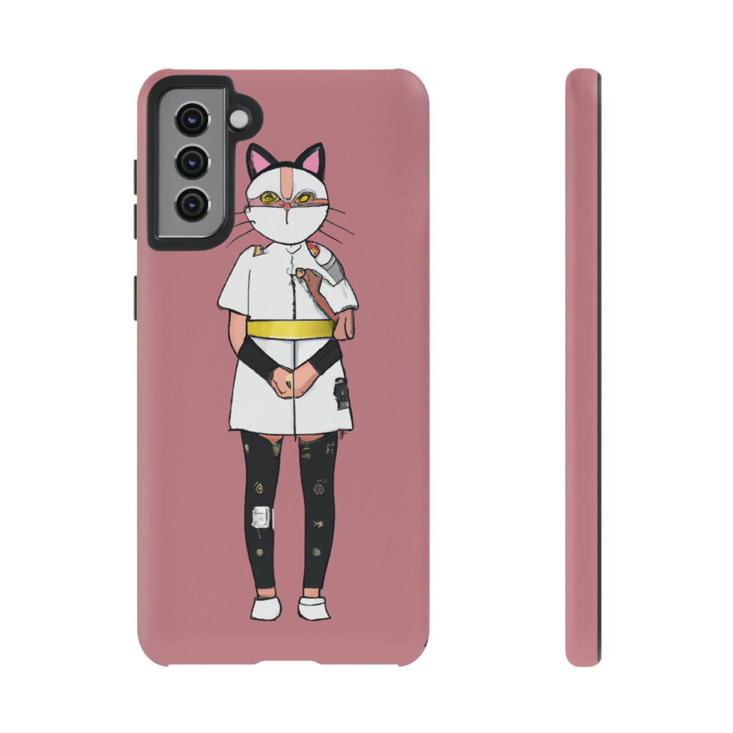 Phone Case-Cat Nurse | Tough-Samsung Galaxy S21 Plus-Matte-PhoneCaseBoss-Phone-Best-Phone-Cases