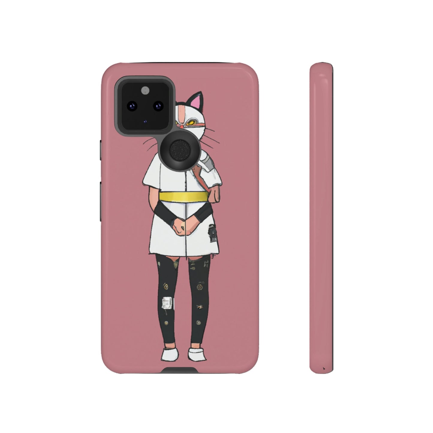 Phone Case-Cat Nurse | Tough-Google Pixel 5 5G-Glossy-PhoneCaseBoss-Phone-Best-Phone-Cases