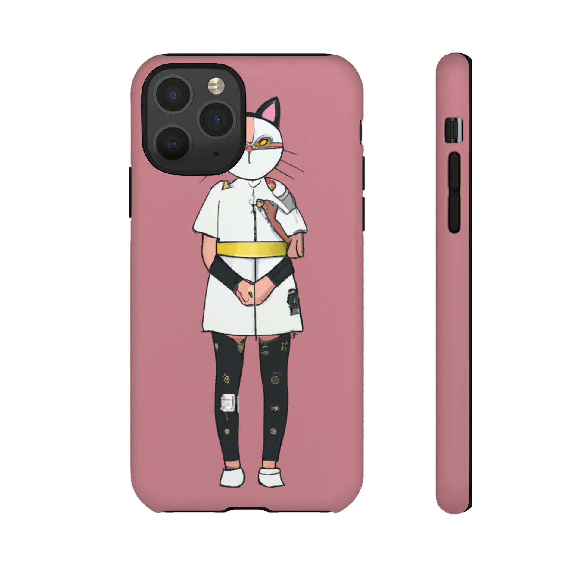 Phone Case-Cat Nurse | Tough-iPhone 11 Pro-Matte-PhoneCaseBoss-Phone-Best-Phone-Cases