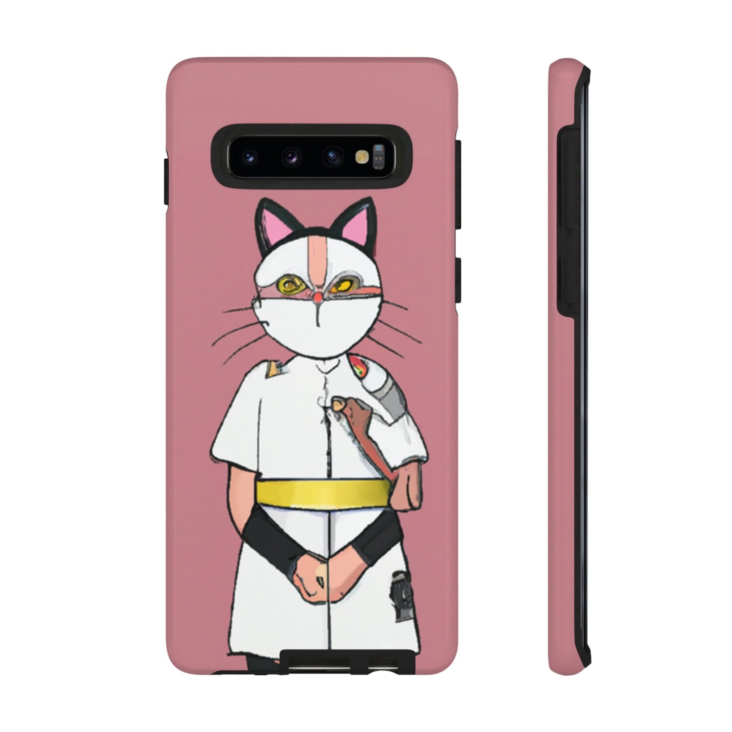 Phone Case-Cat Nurse | Tough-Samsung Galaxy S10-Glossy-PhoneCaseBoss-Phone-Best-Phone-Cases