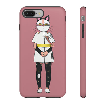 Phone Case-Cat Nurse | Tough-iPhone 8 Plus-Matte-PhoneCaseBoss-Phone-Best-Phone-Cases