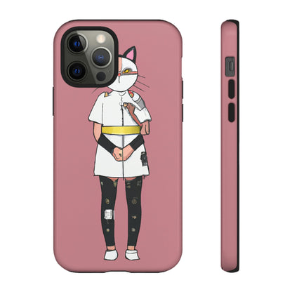 Phone Case-Cat Nurse | Tough-iPhone 12 Pro-Glossy-PhoneCaseBoss-Phone-Best-Phone-Cases