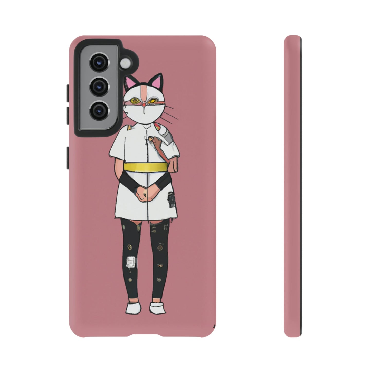 Phone Case-Cat Nurse | Tough-Samsung Galaxy S21-Matte-PhoneCaseBoss-Phone-Best-Phone-Cases