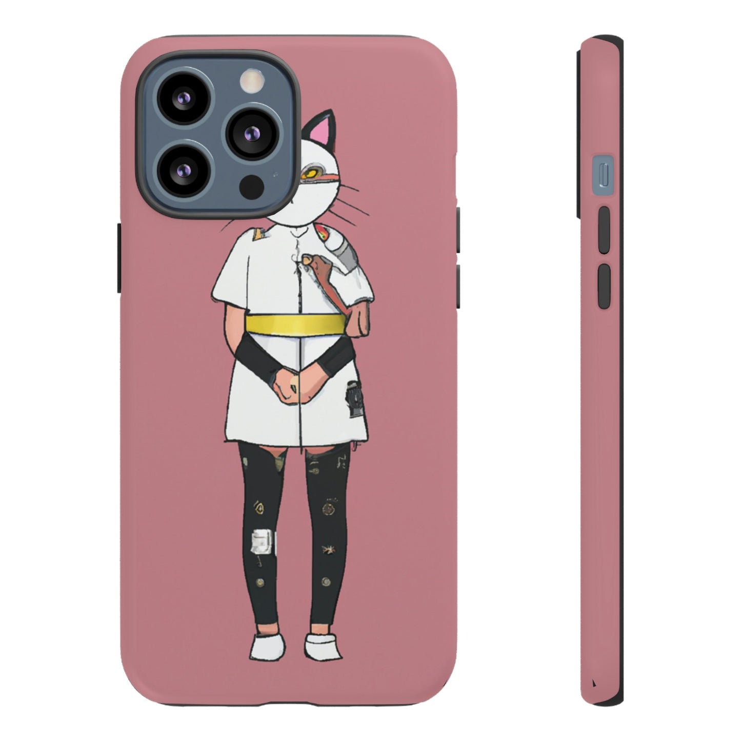 Phone Case-Cat Nurse | Tough-iPhone 13 Pro Max-Matte-PhoneCaseBoss-Phone-Best-Phone-Cases