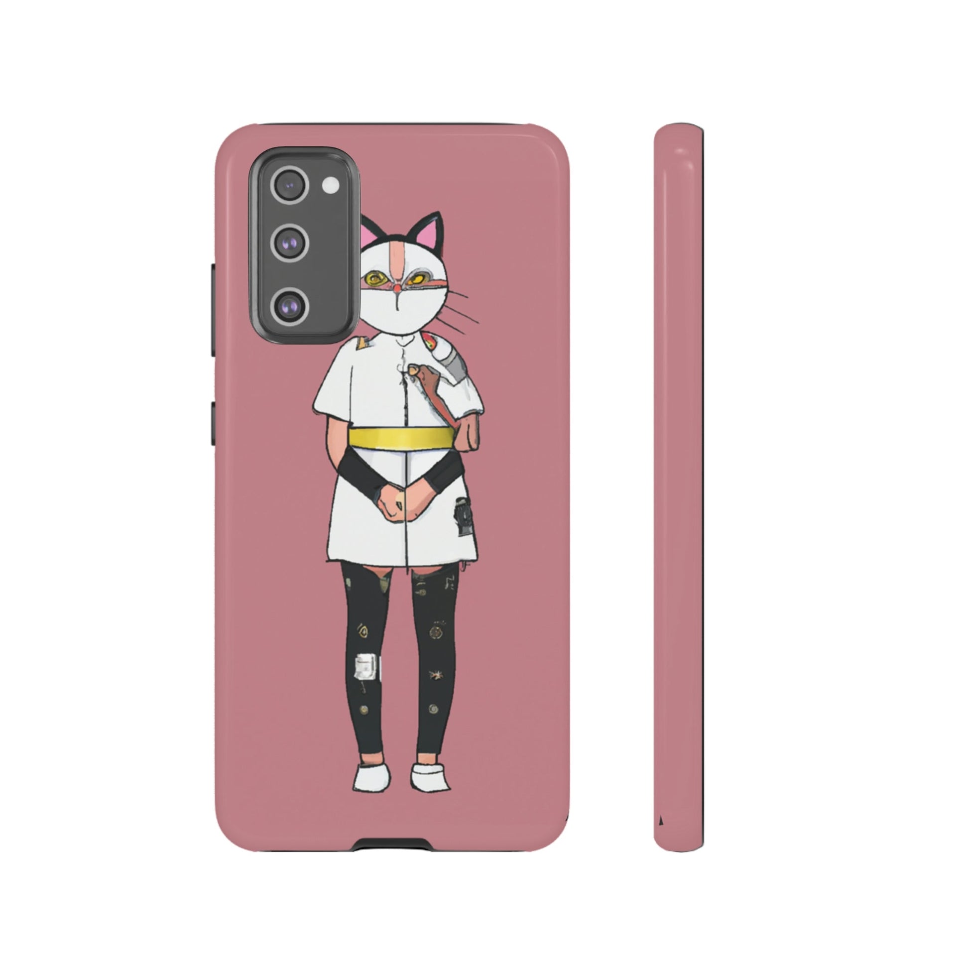 Phone Case-Cat Nurse | Tough-Samsung Galaxy S20 FE-Glossy-PhoneCaseBoss-Phone-Best-Phone-Cases