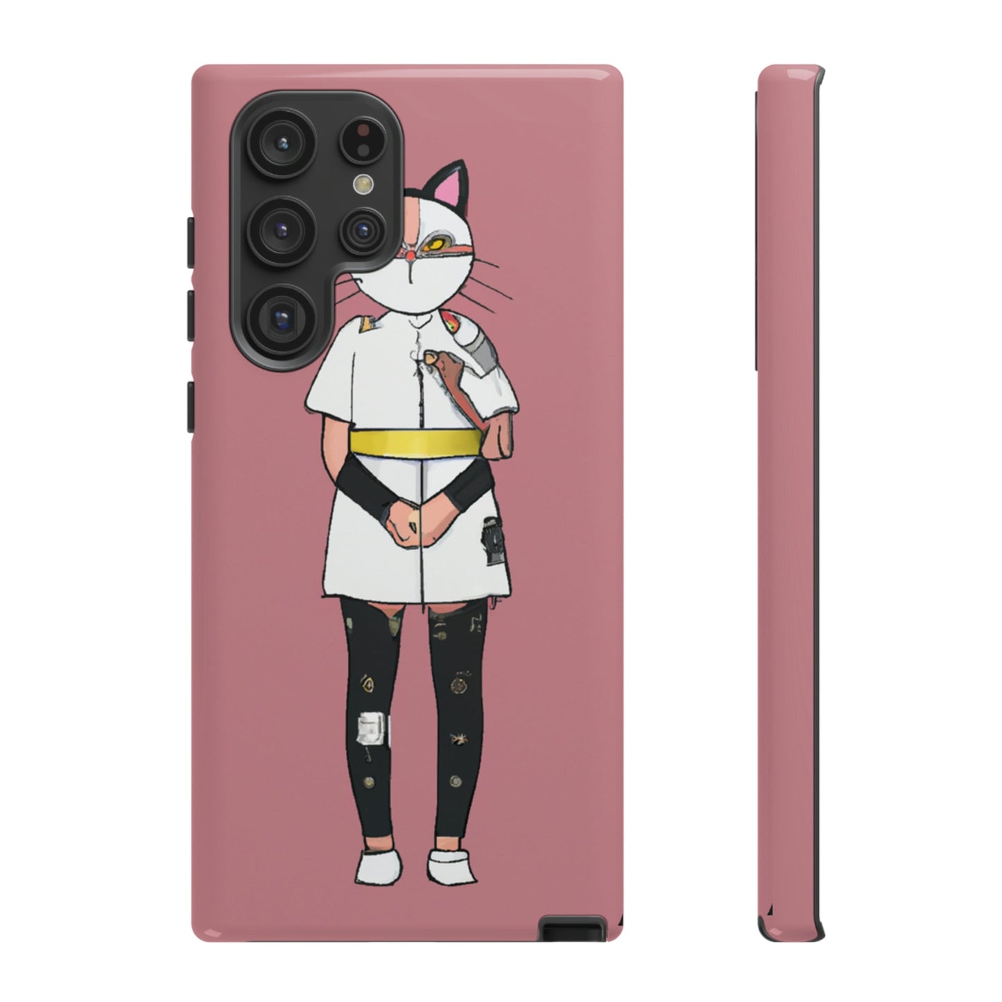 Phone Case-Cat Nurse | Tough-Samsung Galaxy S22 Ultra-Glossy-PhoneCaseBoss-Phone-Best-Phone-Cases