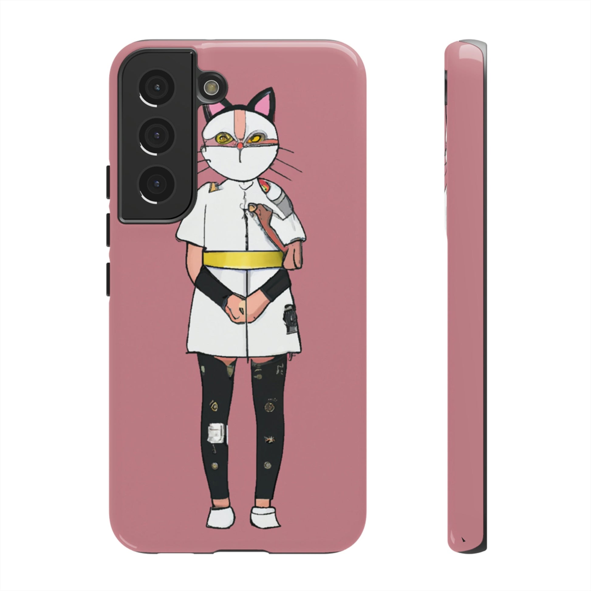 Phone Case-Cat Nurse | Tough-Samsung Galaxy S22-Glossy-PhoneCaseBoss-Phone-Best-Phone-Cases