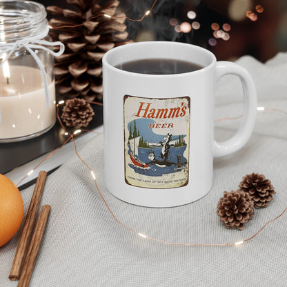 Classic Beer Bear & Vintage Tin Sign Ceramic Mug 11oz, From The Land Of Sky Blue Waters 3-sided-Mug-Printify-11oz, Beer, Beer Mug, BOoze, Cheap Beer, Coffee Mugs, Fall Picks, From The Land Of Sky Blue Waters, Home & Living, Kitchen, More, Mugs, Sublimation, The Beer Refreshing, The Whole Nother, White base | 11oz,,,7572834254941-Classic-Beer-Bear-Vintage-Tin-Sign-Ceramic-Mug-11oz-From-The-Land-Of-Sky-Blue-Waters-3-sided-Mug-11oz-Beer-Beer-Mug-BOoze-Cheap-Beer-Coffee-Mugs-Fall-Picks-From-The-Land-Of-Sky-Blue