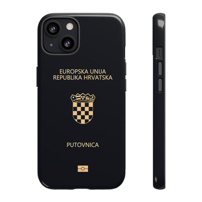 Phone Case-Croatian Passort | Tough-iPhone 13-Glossy-PhoneCaseBoss-Phone-Best-Phone-Cases