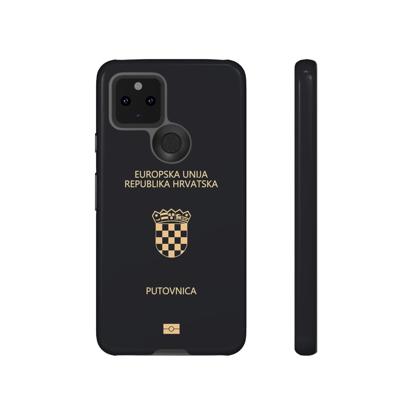 Phone Case-Croatian Passort | Tough-Google Pixel 5 5G-Glossy-PhoneCaseBoss-Phone-Best-Phone-Cases
