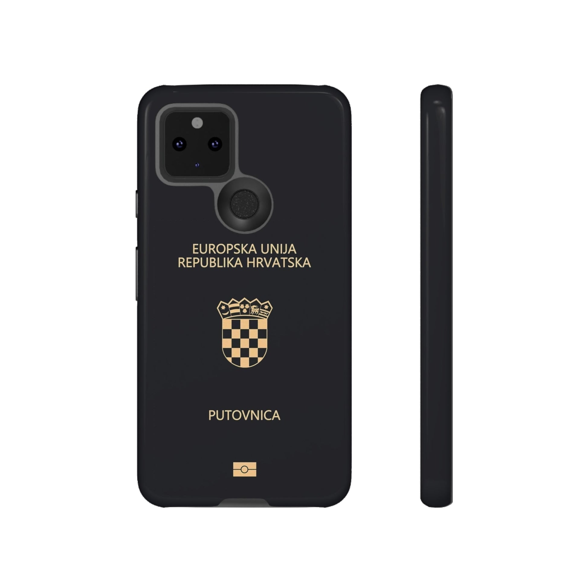Phone Case-Croatian Passort | Tough-Google Pixel 5 5G-Glossy-PhoneCaseBoss-Phone-Best-Phone-Cases