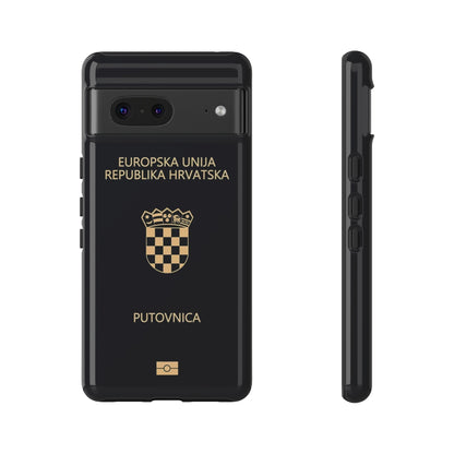 Phone Case-Croatian Passort | Tough-Google Pixel 7-Glossy-PhoneCaseBoss-Phone-Best-Phone-Cases