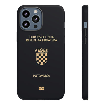 Phone Case-Croatian Passort | Tough-iPhone 13 Pro Max-Matte-PhoneCaseBoss-Phone-Best-Phone-Cases