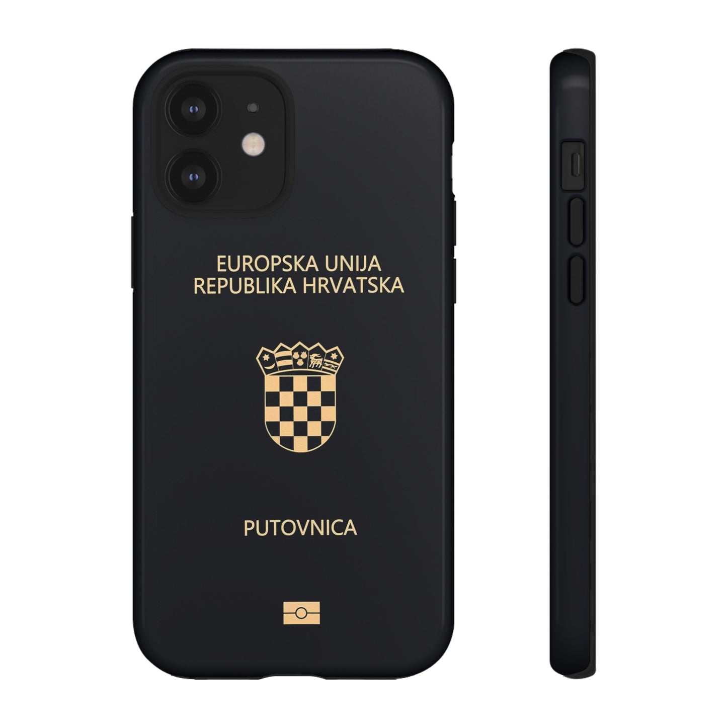 Phone Case-Croatian Passort | Tough-iPhone 12-Glossy-PhoneCaseBoss-Phone-Best-Phone-Cases
