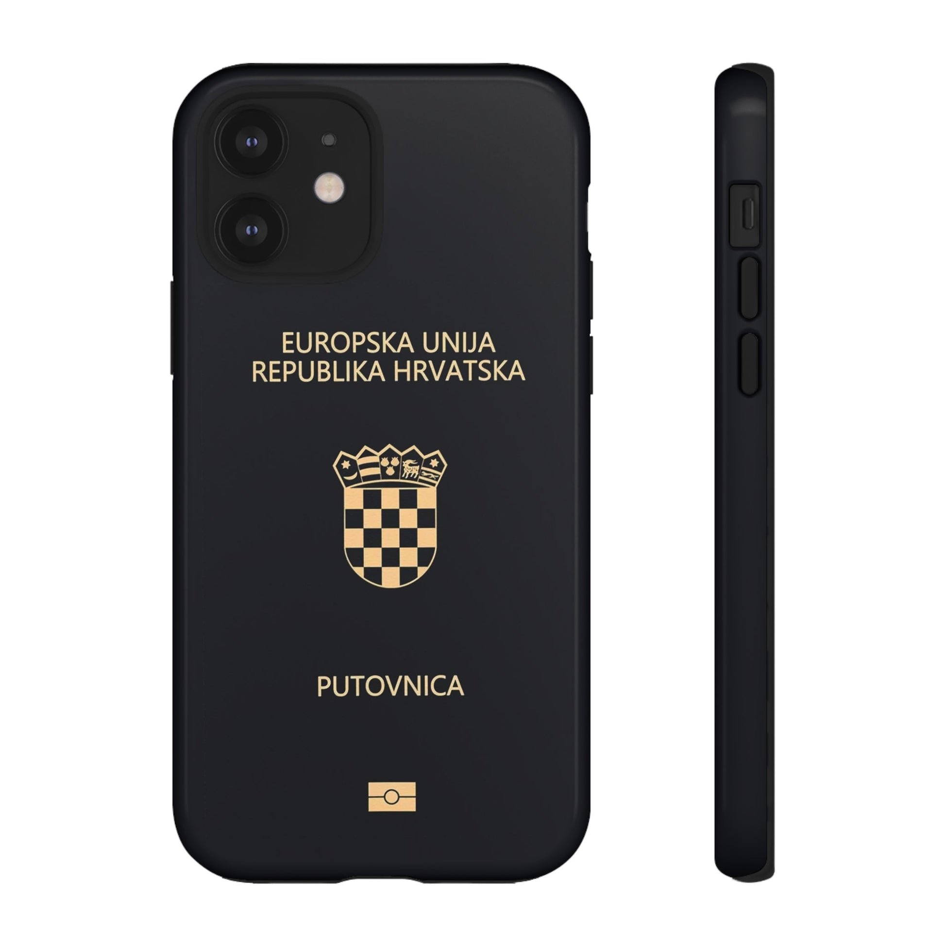 Phone Case-Croatian Passort | Tough-iPhone 12-Glossy-PhoneCaseBoss-Phone-Best-Phone-Cases